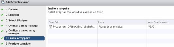 srm-6-enable-array-pair