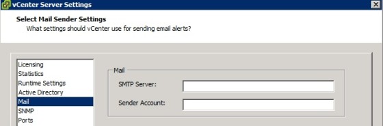 vcenter-email-settings