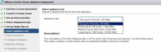 vcsa-deployment-sizes