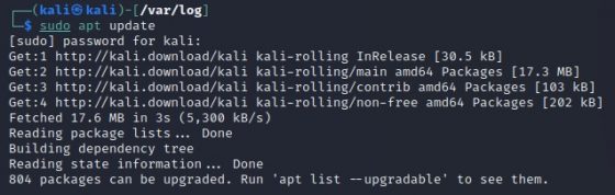 how to update kali linux