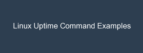 linux uptime command screenshot