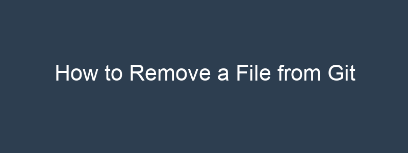 How To Remove Or Delete A File From Git BuildVirtual