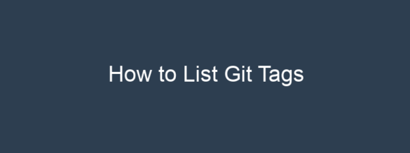 list git tags